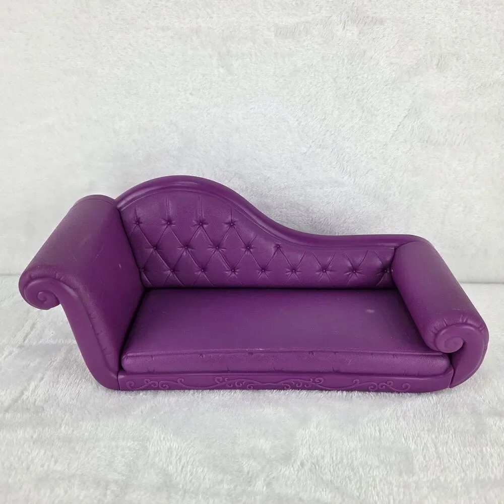 Barbie My Scene Purple Chaise Lounge Sofa Furniture 2003 Mattel No Legs